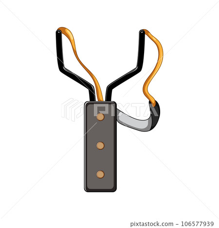 catapult slingshot cartoon vector illustration 106577939