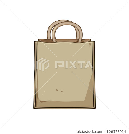 fabric reusable bag cartoon vector illustration 106578014
