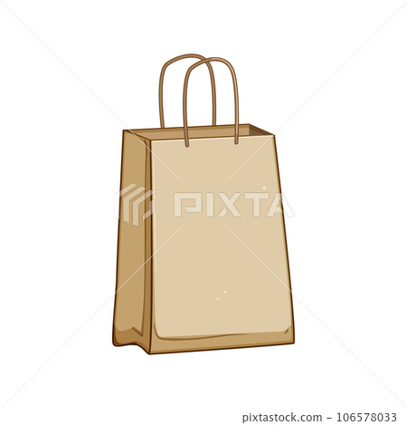 kraft paper lunch bag cartoon vector illustration kraft paper lunch bag cartoon vector illustration 106578033