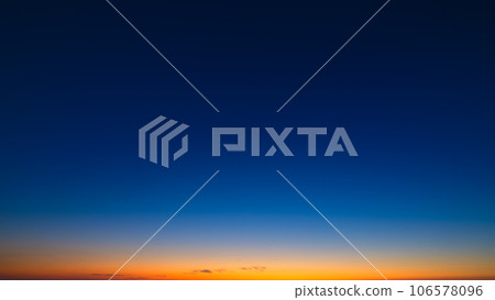 Color gradient on the sky. Sky with clouds during sunset. Clouds and blue sky. 106578096