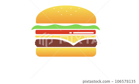 漢堡插畫,漢堡,漢堡含卡路里 漢堡插畫,漢堡,漢堡含卡路里 106578135