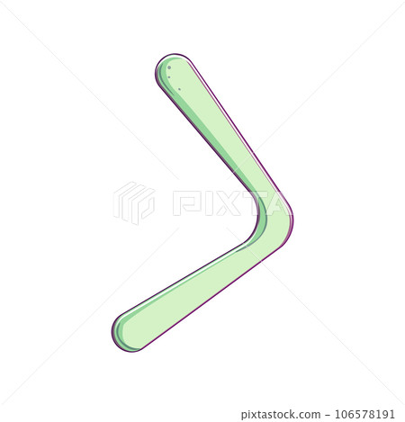 kangaroo boomerang cartoon vector illustration 106578191