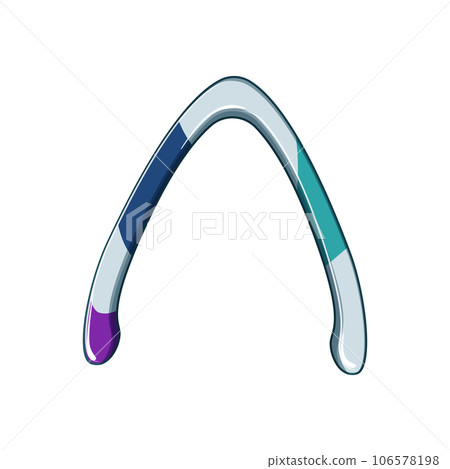 throwing boomerang cartoon vector illustration 106578198