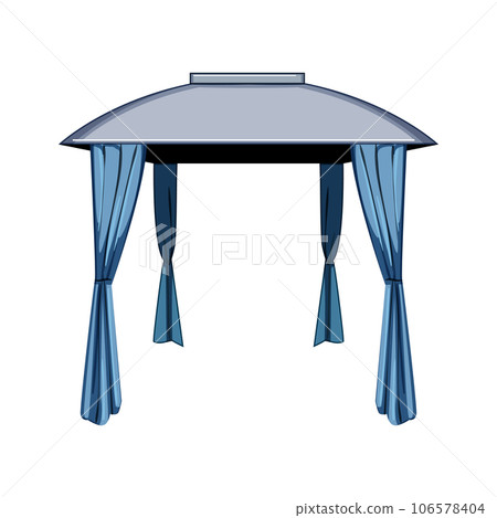 nature tent garden cartoon vector illustration 106578404