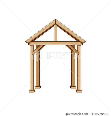 home pergola patio cartoon vector illustration home pergola patio cartoon vector illustration 106578528