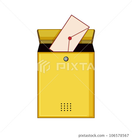 post mailbox letter cartoon vector illustration post mailbox letter cartoon vector illustration 106578567