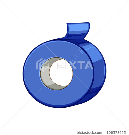 black electrical tape cartoon vector illustration 106578635