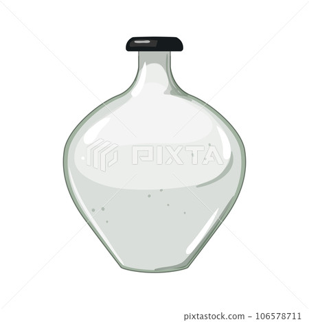 chinese ceramic porcelain vase cartoon vector illustration 106578711