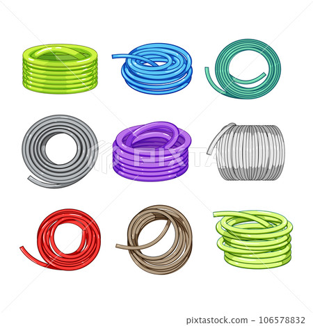 garden hose set cartoon vector illustration garden hose set cartoon vector illustration 106578832