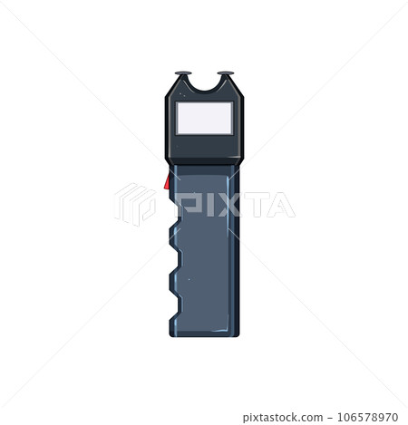 sniper taser gun cartoon vector illustration 106578970