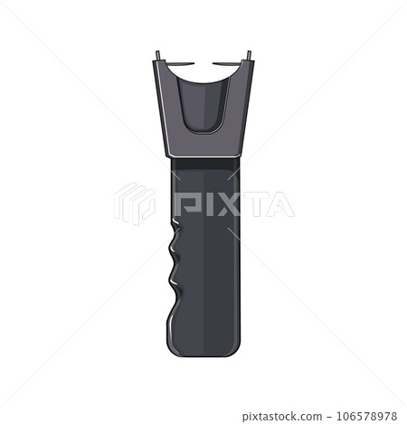 electroshock taser gun cartoon vector illustration 106578978