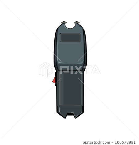 weapon taser gun cartoon vector illustration 106578981