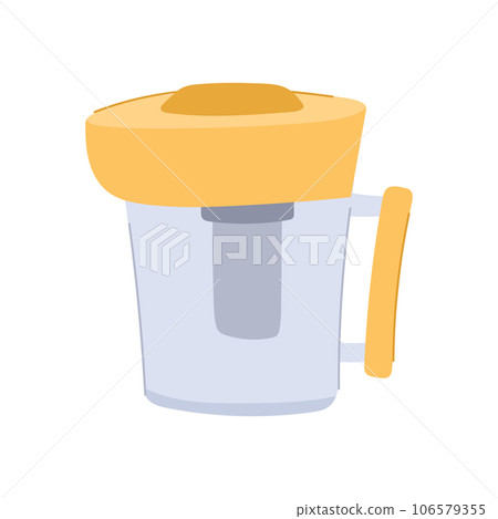 healthy water pitcher cartoon vector illustration 106579355