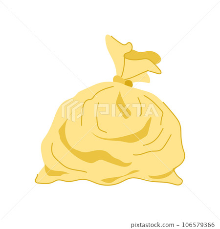 full trash bag cartoon vector illustration 106579366
