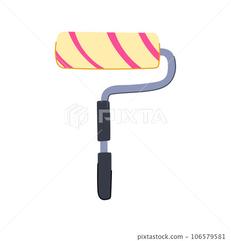roll roller paint cartoon vector illustration roll roller paint cartoon vector illustration 106579581