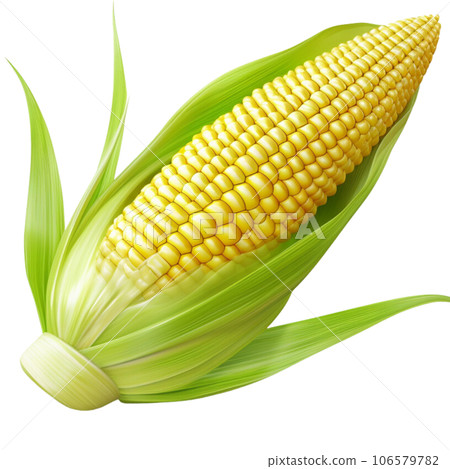 corn isolated on a white background 106579782
