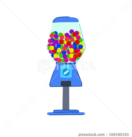 ball bubblegum machine cartoon vector illustration ball bubblegum machine cartoon vector illustration 106580193