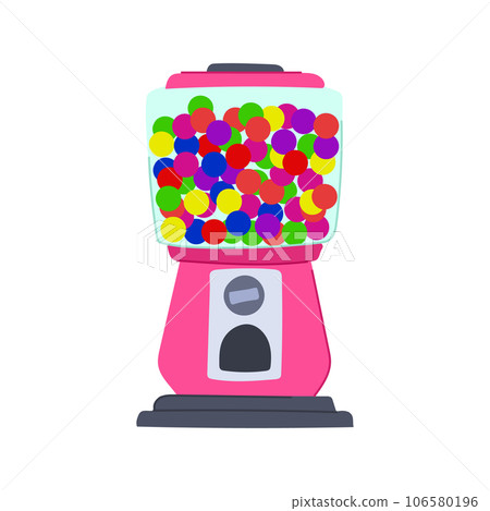 candy bubblegum machine cartoon vector illustration candy bubblegum machine cartoon vector illustration 106580196