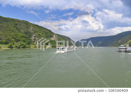 Rhine River Cruise Rheinstein Castle/Germany Rhine River Cruise Rheinstein Castle/Germany 106580409