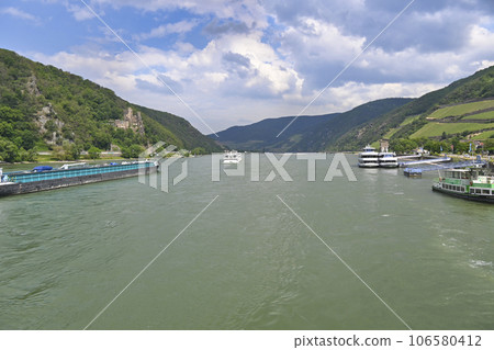 Rhine River Cruise Rheinstein Castle/Germany Rhine River Cruise Rheinstein Castle/Germany 106580412