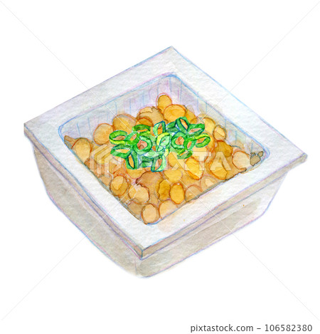 水彩插圖包中的納豆 水彩插圖包中的納豆 106582380