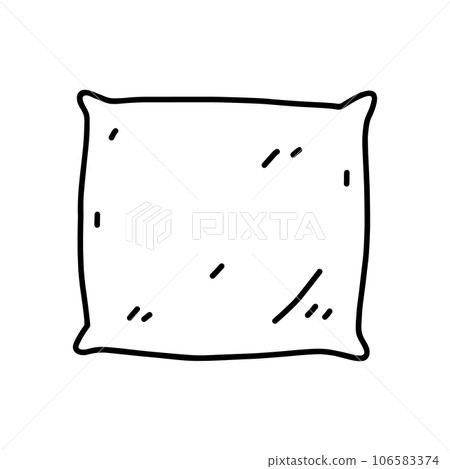 Pillow isolated on white background 106583374