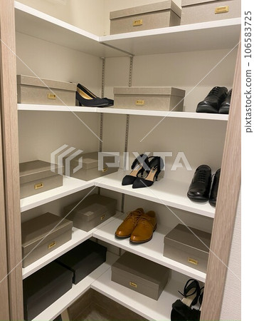organized shoe box 106583725