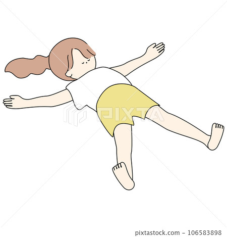 女孩趴著睡覺 106583898