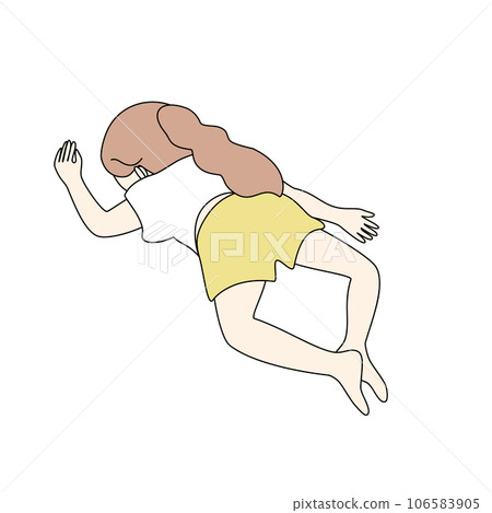 蟹胯俯臥女孩 106583905