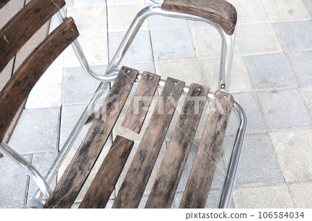 Chair with broken seat Chair with broken seat 106584034
