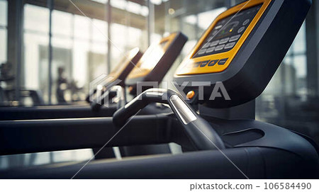 訓練館，跑步機AI生成圖像的特寫 106584490