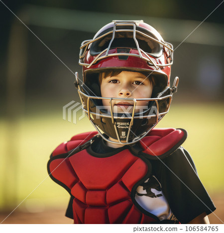 lifestyle photo little league baseball player in action - AI MidJourney lifestyle photo little league baseball player in action - AI MidJourney 106584765