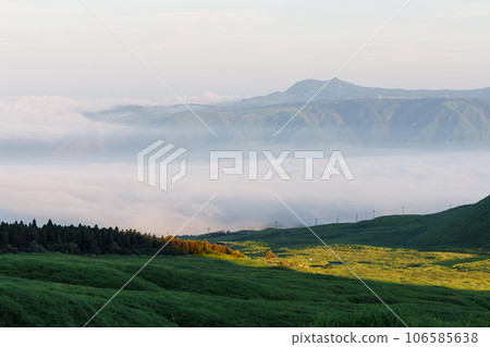 Early morning scenery from near Aso and Yonezuka Viewpoint 106585638