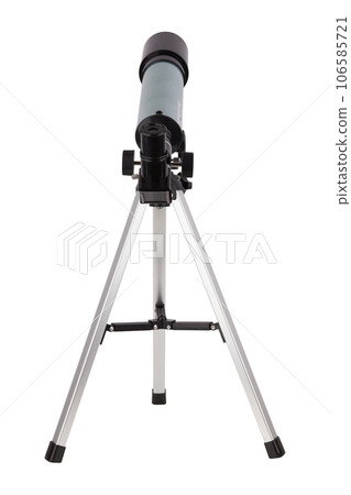 Modern telescope isolated 106585721