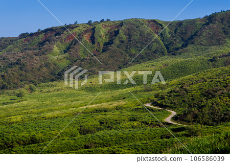 View from Prefectural Route 111 between Eboshidake Observatory and Minami Aso Panorama Line Observatory 106586039