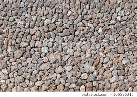 Antique stonewall texture material construction for background. 106586315