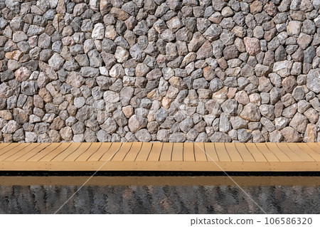 Antique stonewall texture material construction for background. Antique stonewall texture material construction for background. 106586320