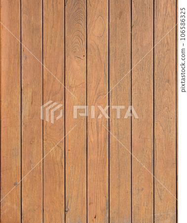 Old wood plank fence texture material construction for background. 106586325