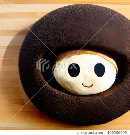round shiitake mushroom 106586695