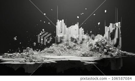 Abstract geometric pattern. Generative AI 106587084