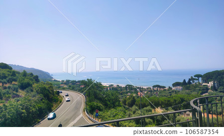 a sea landscape with an urban flavor a sea landscape with an urban flavor 106587354