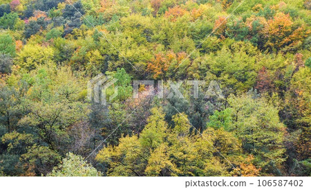 autumn mountains, shot from a drone autumn mountains, shot from a drone 106587402