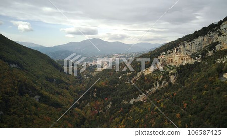autumn mountains, shot from a drone autumn mountains, shot from a drone 106587425