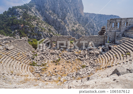 The Stunning Ancient Theater of Termessos Ancient City. turkiye, GO Everywhere The Stunning Ancient Theater of Termessos Ancient City. turkiye, GO Everywhere 106587612