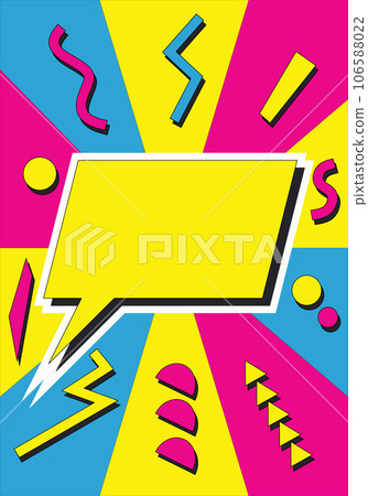 Abstract background in a 90s aesthetic. Vector illustration with empty space. Abstract background in a 90s aesthetic. Vector illustration with empty space. 106588022
