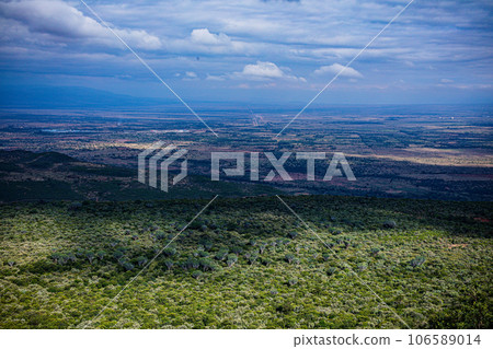 View Point Escarpment Great Rift Valley Landscape Panoramic Scenic Maai Mahiu Narok County Kenya East Africa  106589014