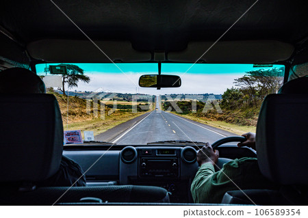 Wheat Farm Plantations Along Narok Ntulele Highway Landscapes Great Rift Valley Kenya East Africa 106589354