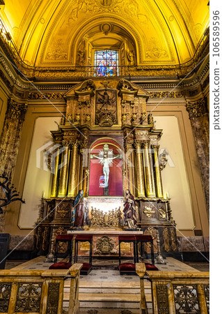 Interior of Catedral Metropolitana of Buenos Aires, Argentina, an attraction in plaza de Mayo, Buenos Aires 106589596