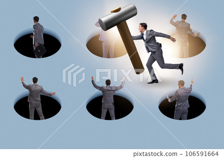 Game of mole hole in the business environment 106591664