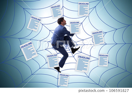 Businessman caught in the web of deadlines 106591827